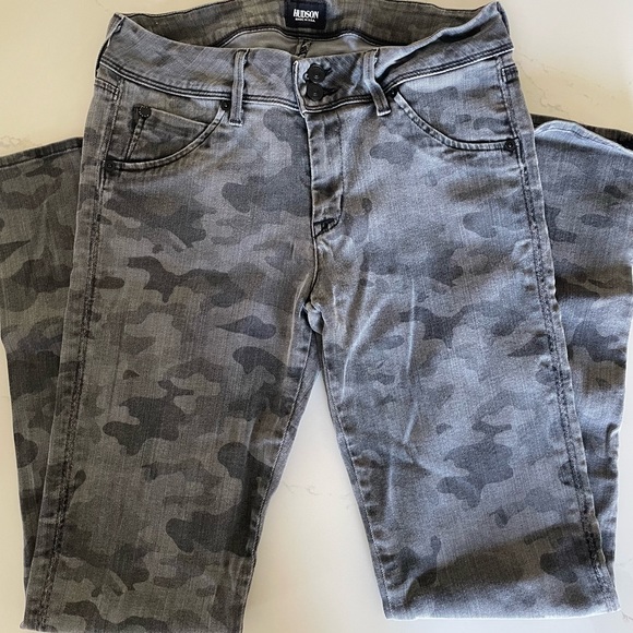 Hudson USA Collin Flap skinny blue jean denim size 30 color camo - Picture 3 of 7